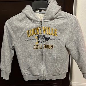 Lucky boys zip up sweater